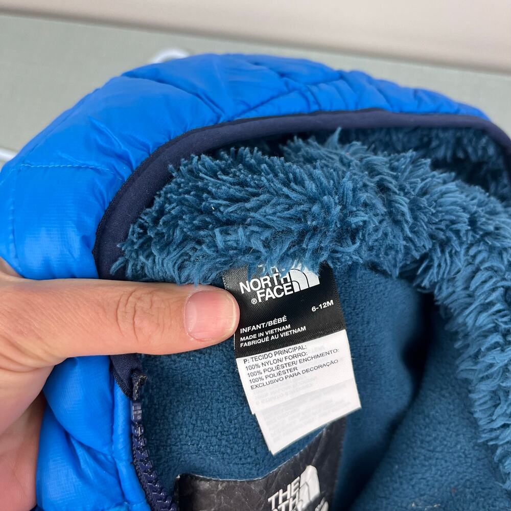 The North Face Infant Thermoball Eco Bunting Snow Suit Blue 6-12 Months - Picture 8 of 9